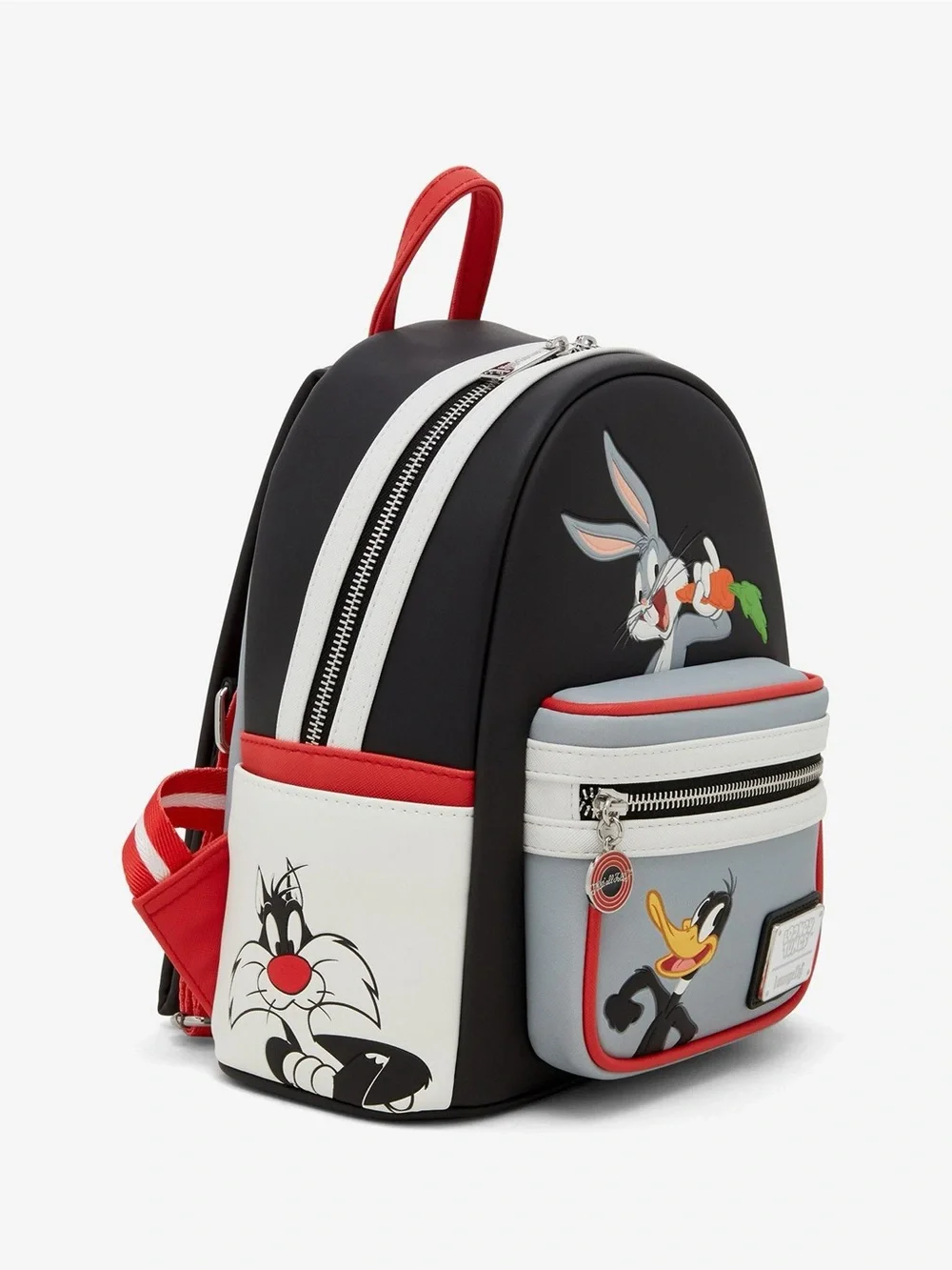 NWT Loungefly Looney Tunes Characters Color Block Mini Backpack